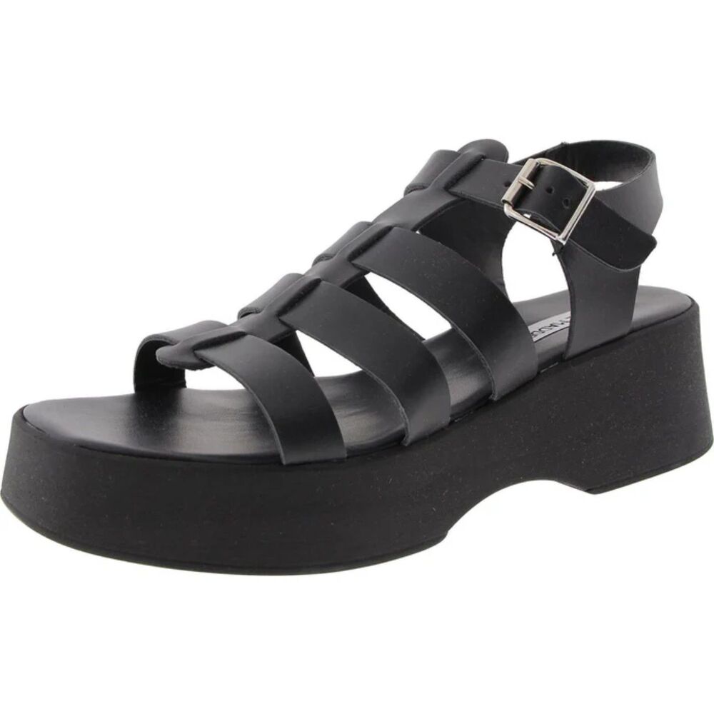 Steve Madden SARAI Buckle Leather Platform Fisherman Sandals, NWOT! Size 11